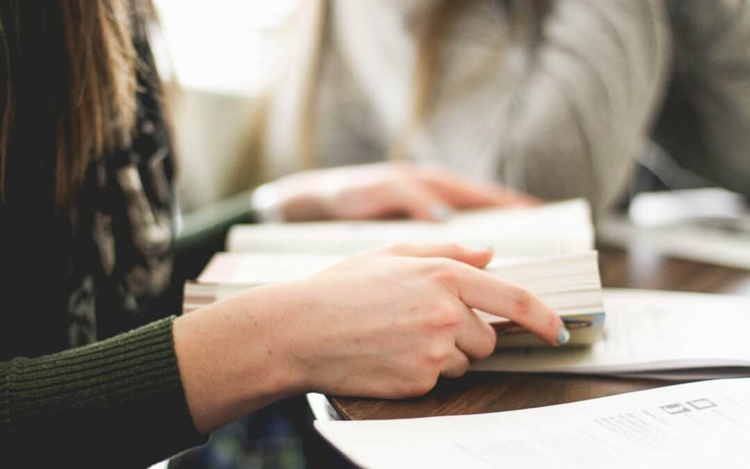 Woman close up preparing for PMP exam