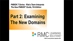 PMBOK Guide Webinar, Part 2