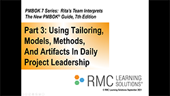 PMBOK Guide 7th Edition Webinar Part 3