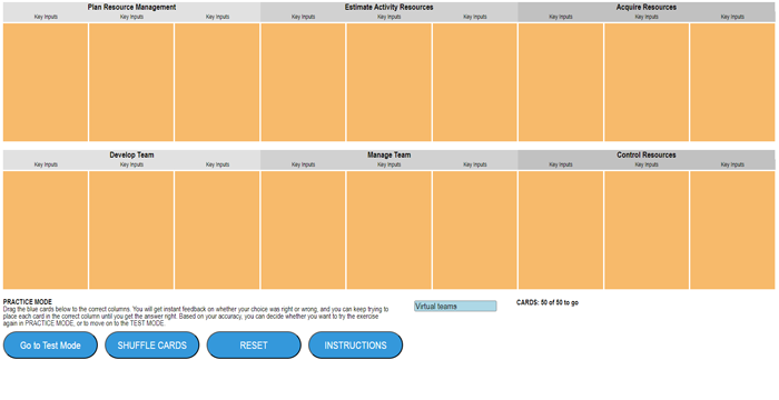 Resource Management Shuffle Game – Interactive Version